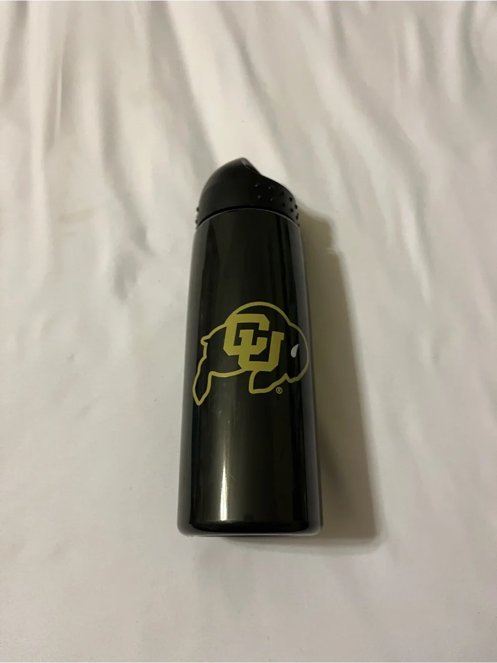 Garyline Colorado Buffaloes CU Water Bottle Black Tritan Plastic 9 in